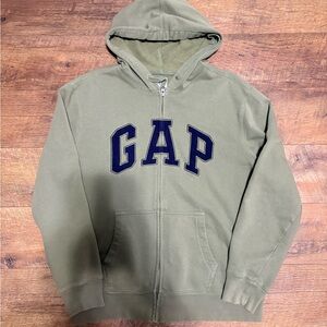 GAP Sage Green Zip-Up Hoodie